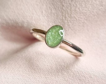 Oval, stacker, ring, simple, silver, cremation, ashes, hair, fur, memorial, keepsake, horse, dog, cat, jewellery, gift, stacking, pet, uk