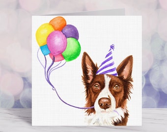 Red Border Collie Etsy Red Border Collie Etsy