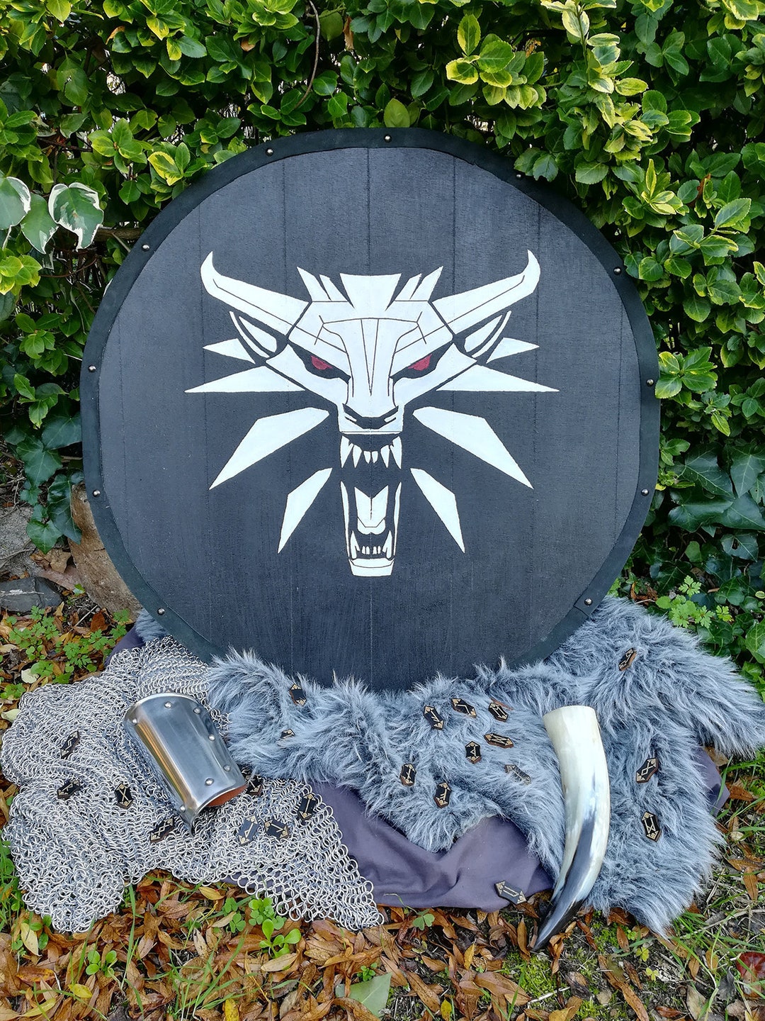 Shield Witcher Pattern Escudo Vikingo Fantasía The Witcher / Skyrim - Etsy España