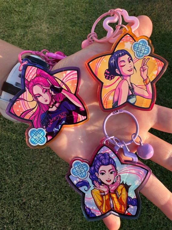 HUNTRIX K-pop Demon Hunters- Rumi, Zoey, Mira Keychain