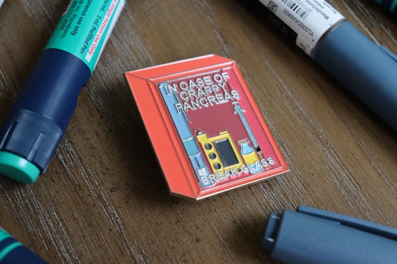 Crappy Pancreas Enamel Pin Type 1 Diabetes | Etsy