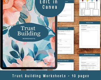 Trust Building Worksheets – Canva Template for Personal Growth and Couples Therapy
