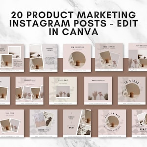 Product Marketing Instagram Templates: Editable Business Posts (Canva Template)