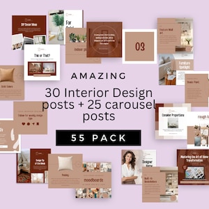 Interior Design | Designer Marketing | Interior Instagram Template | Home Decor Marketing | Social Media Posts | Instagram Post Templates