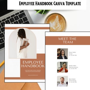 Employee Handbook Canva| Small Business Resources | Employment Policies | Employment Guide | Employee Template | Employee Onboarding