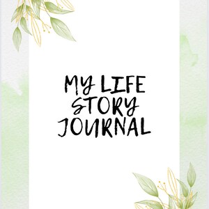 Mom memory journal, Grandma journal, life story journal