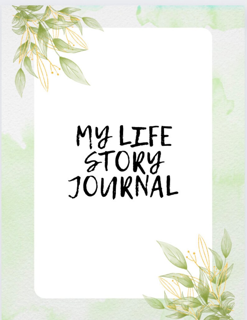 Mom memory journal, Grandma journal, life story journal