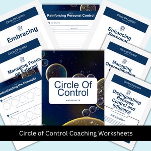 Circle of Control Coaching Worksheets: Editable Canva Template