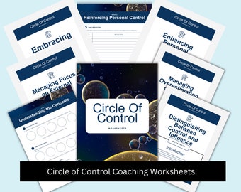 Circle of Control Coaching Worksheets: Editable Canva Template