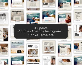 Relationship Instagram Templates | Editable Canva Social Media Posts ...