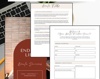 End of Life Doula Intake Form & Service Contract (Canva Template)