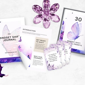 Mindset Shift Printable or Digital Journal | 30 Mindset Journal Prompts | 30 Mindset Shift Affirmations PDF | Mindset Shift Bundle