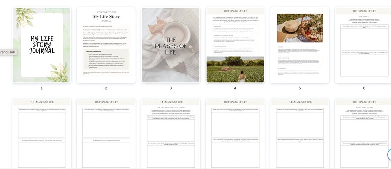 Mom memory journal, Grandma journal, life story journal