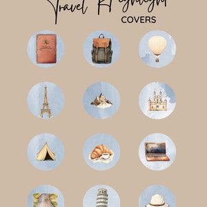 Instagram Travel |Travel Instagram Highlight Covers | Social Media | Travel Story Icons | Travel Highlight Covers | Travel Agency | Insta
