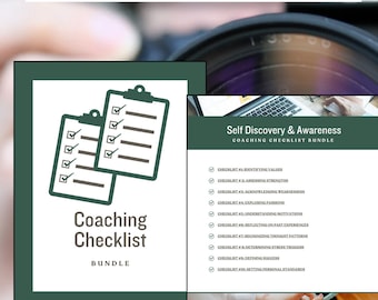 Coaching Checklist Bundle: Personal Growth & Well-Being (Printable PDF)