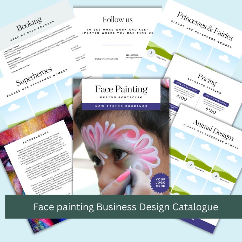 Face Painting Menu - Etsy