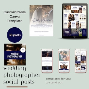 Social Media | Wedding Photography Marketing | Photographer Instagram Posts | Photography Instagram Template | Photography Insta Post Canva