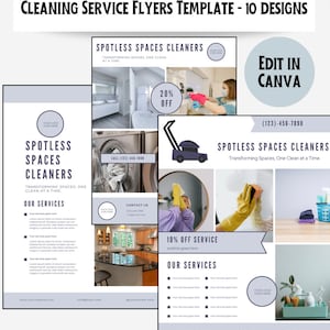 Cleaning Service Flyer Template | Cleaning Service Poster | Cleaning Business | Canva Template | Cleaning Company Flyers Marketing