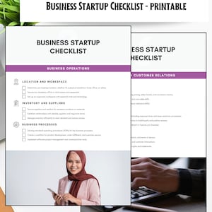 Business Startup Checklist | Office Organizer | Business Launch | New Business Checklist | Business Startup Guide | Business Plan Startup