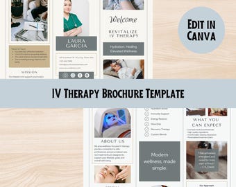 IV Therapy Brochure Canva Template