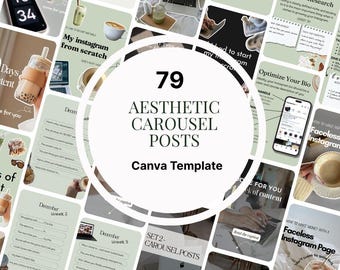 Instagram Carousel Canva Templates | Content Creator Posts (Digital Download)