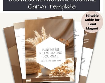 Editable Business Networking Journal  - 30 days of prompts