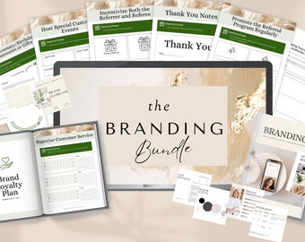 Business Branding Bundle: Brand Guidelines, Instagram Templates (Canva)