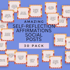 Self-Reflection Affirmation Social Media Posts: Canva Template (30)