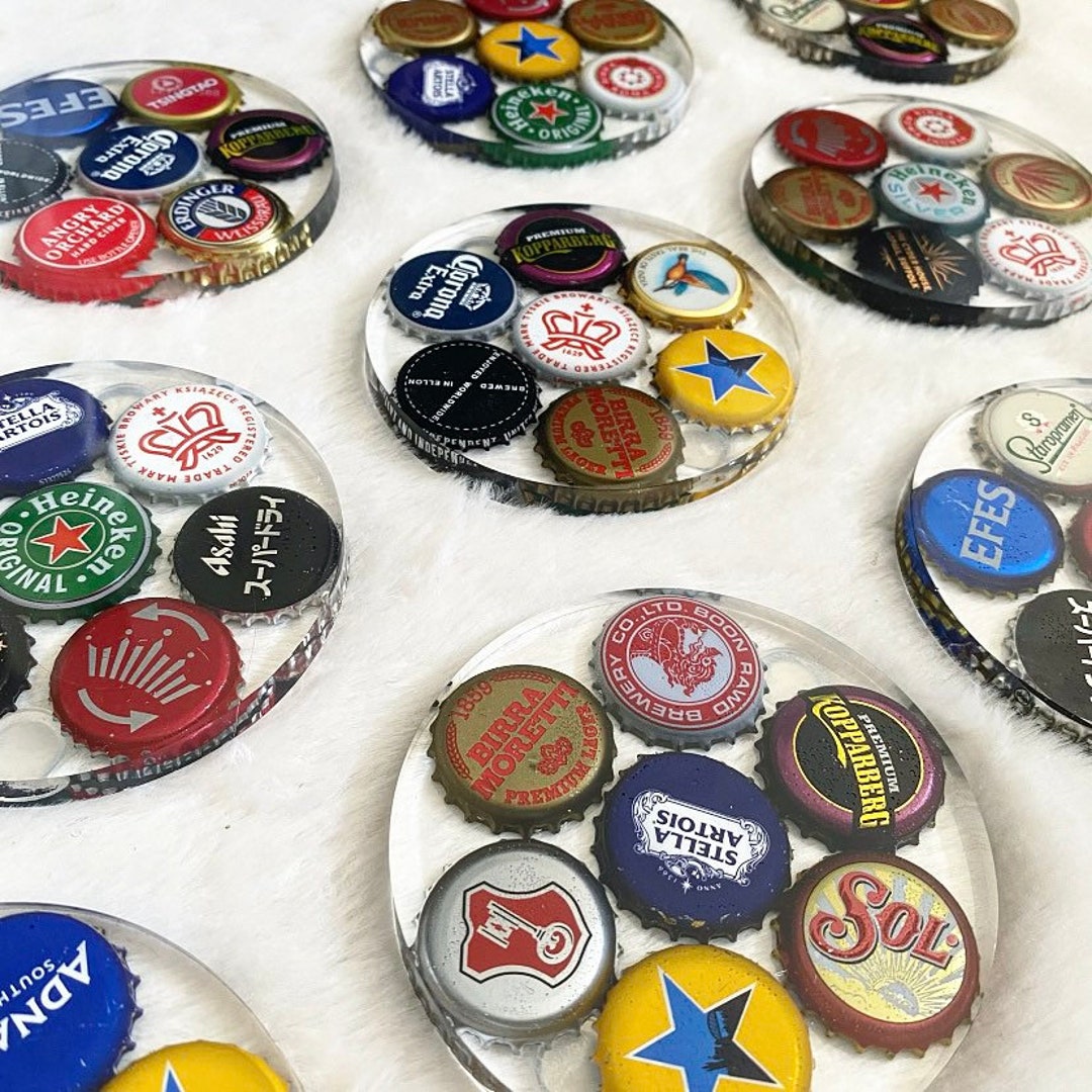 Bottle Top Coaster Resin Etsy