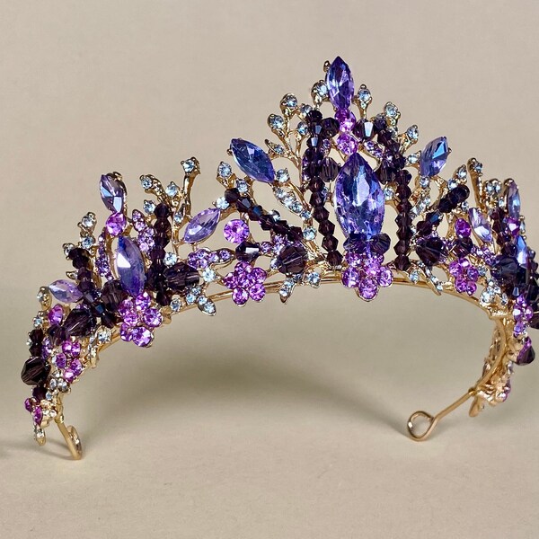 Tiara Purple Etsy