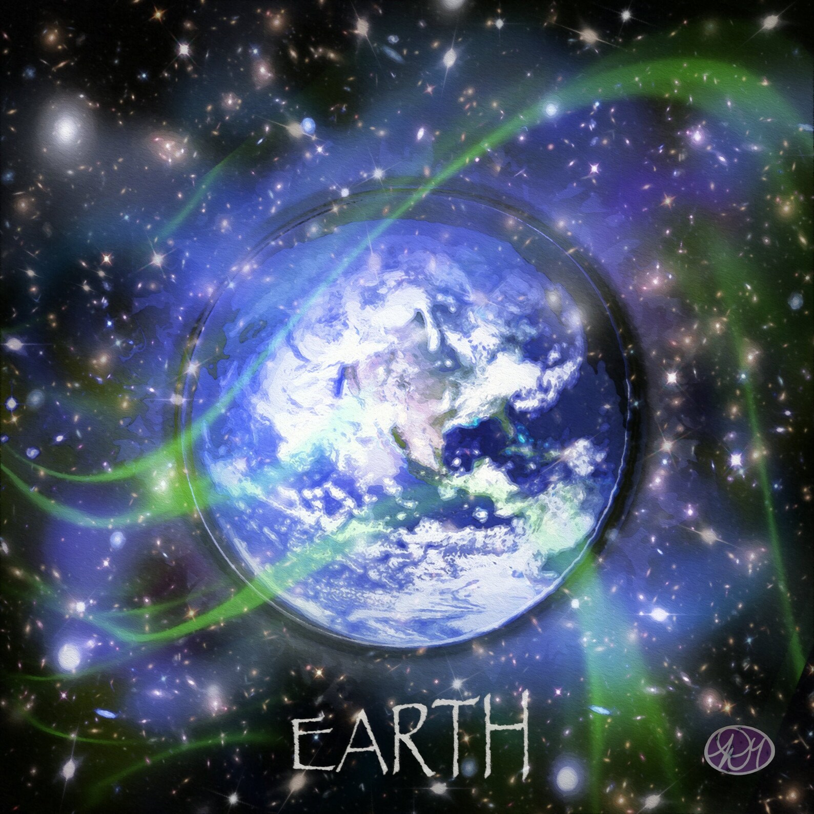 The Earth Art Print space Little Girl Dog Rocket Etsy Canada