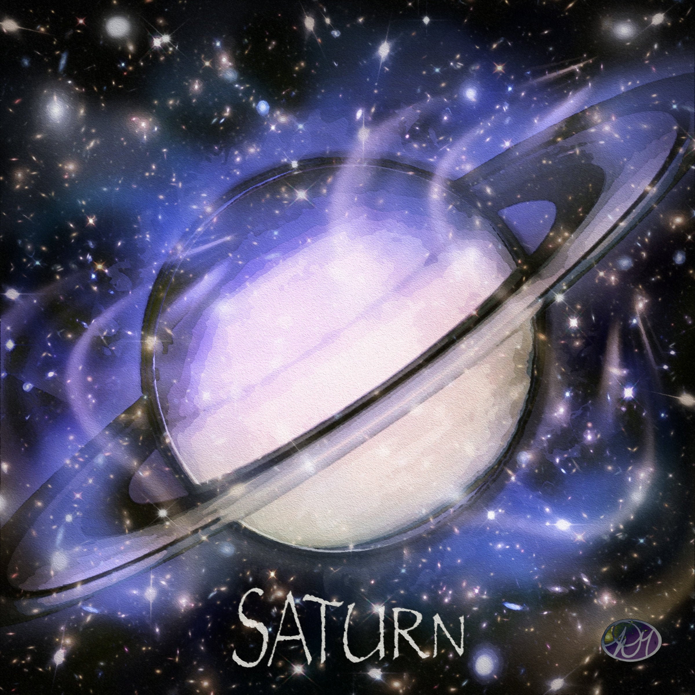 anden Også Lover The Planet Saturn Digital Art Print space Little Girl Dog - Etsy Finland