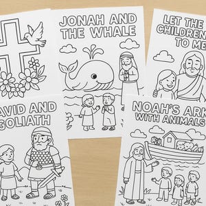 15 Bible Coloring Printable Pages for Kids