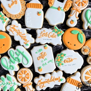 Baby Shower Cookies, Coming Soon baby shower cookies, Gender Neutral cookies, Cute Gender reveal cookies, Baby cookies, ONE DOZEN (12)