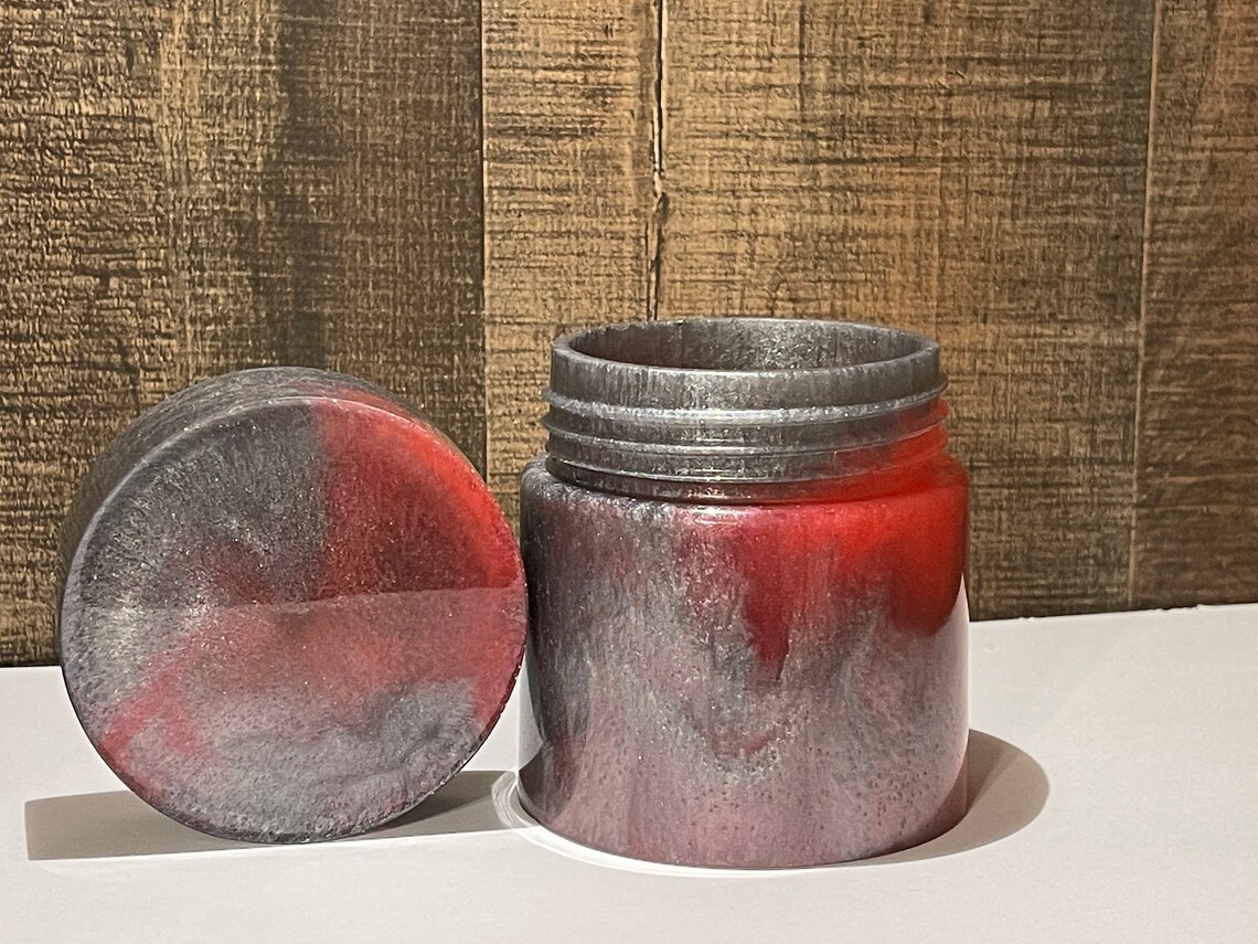 Custom Jar Resin Jar Stash Jar Jar with Lid Custom Etsy