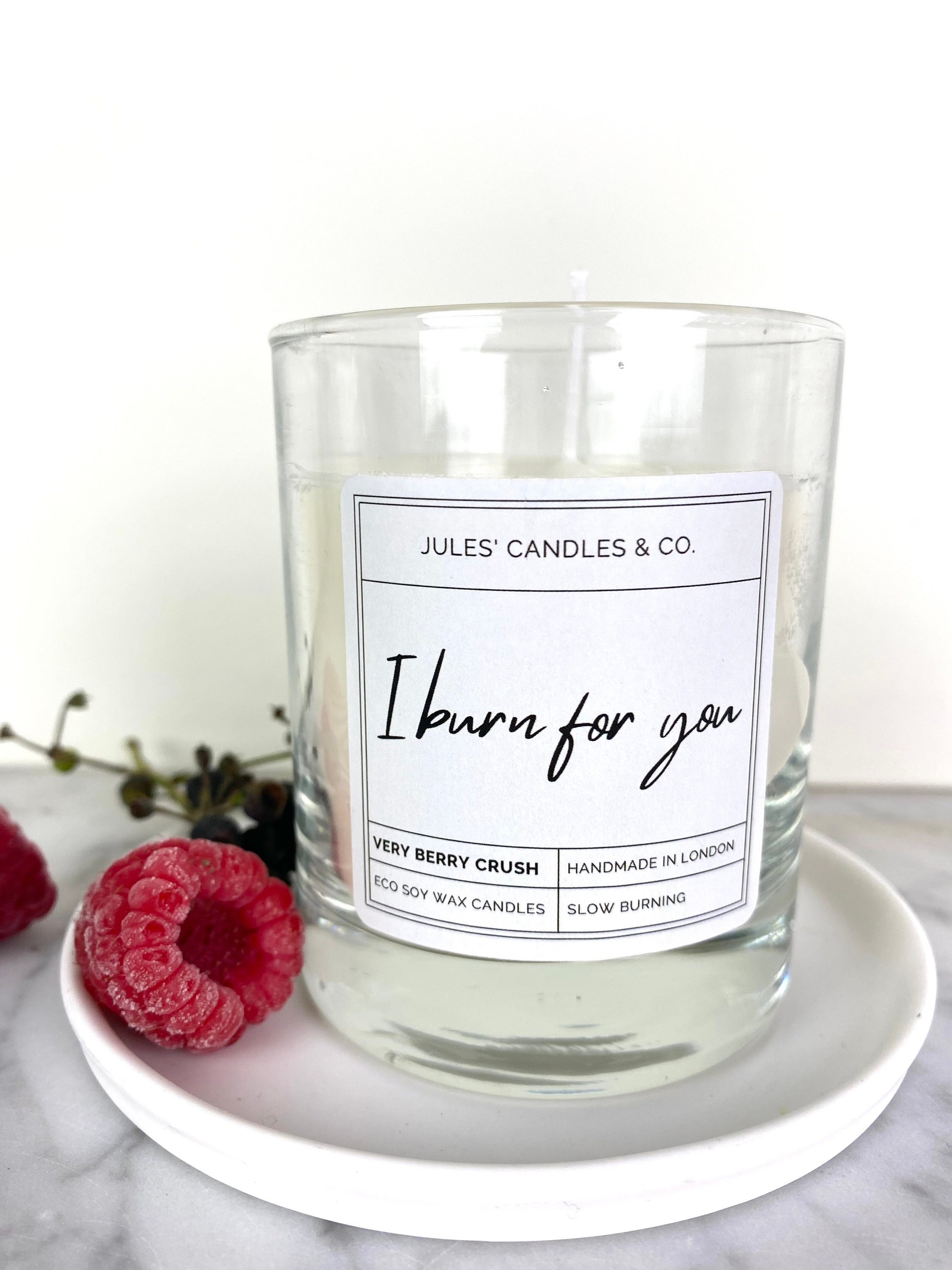 I BURN FOR YOU 200 ml Eco Soy Wax Candle Scented Etsy