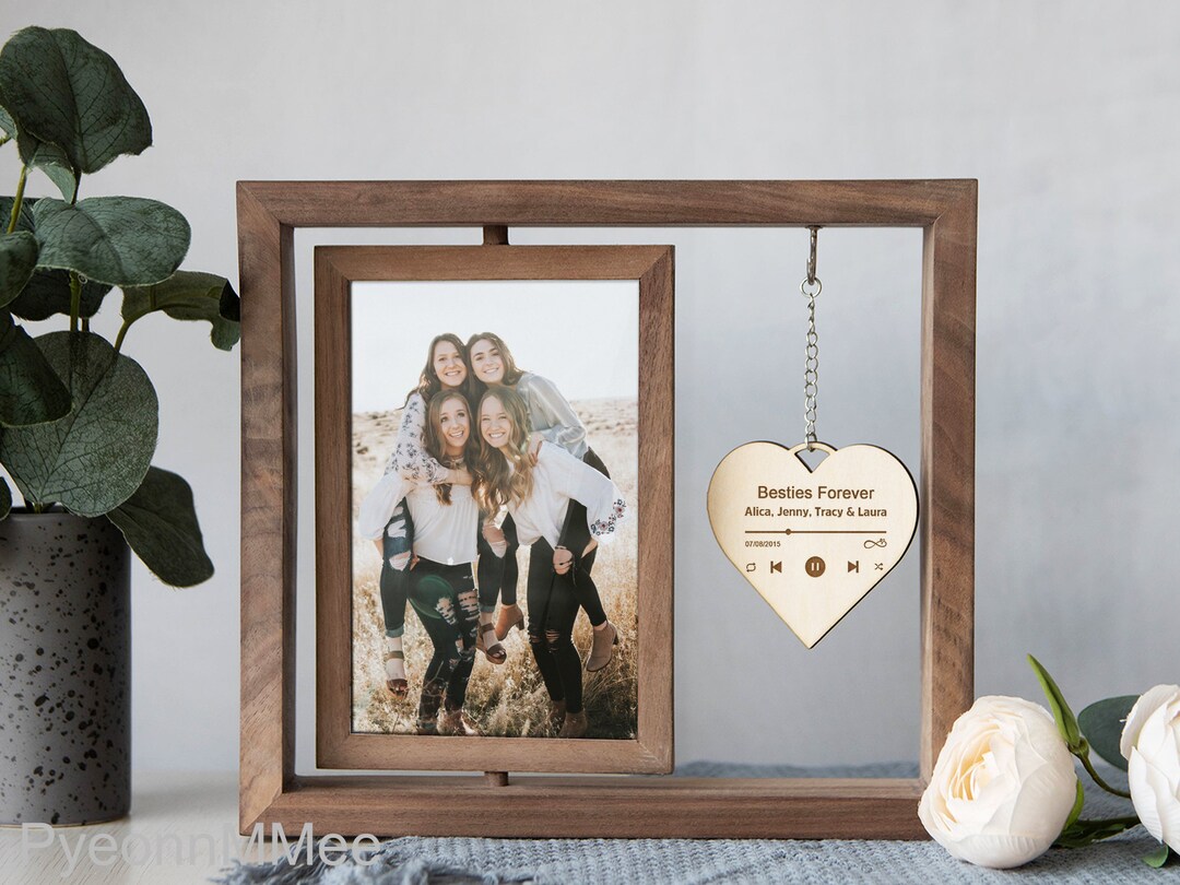 Personalized Best Friend Photo Frame, Personalized Photo Song, Best Friend Gift, Birthday Gift