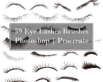 59 pestañas procrear pinceles de photoshop sellos de photoshop para retratos digitales headshot o pinturas digitales