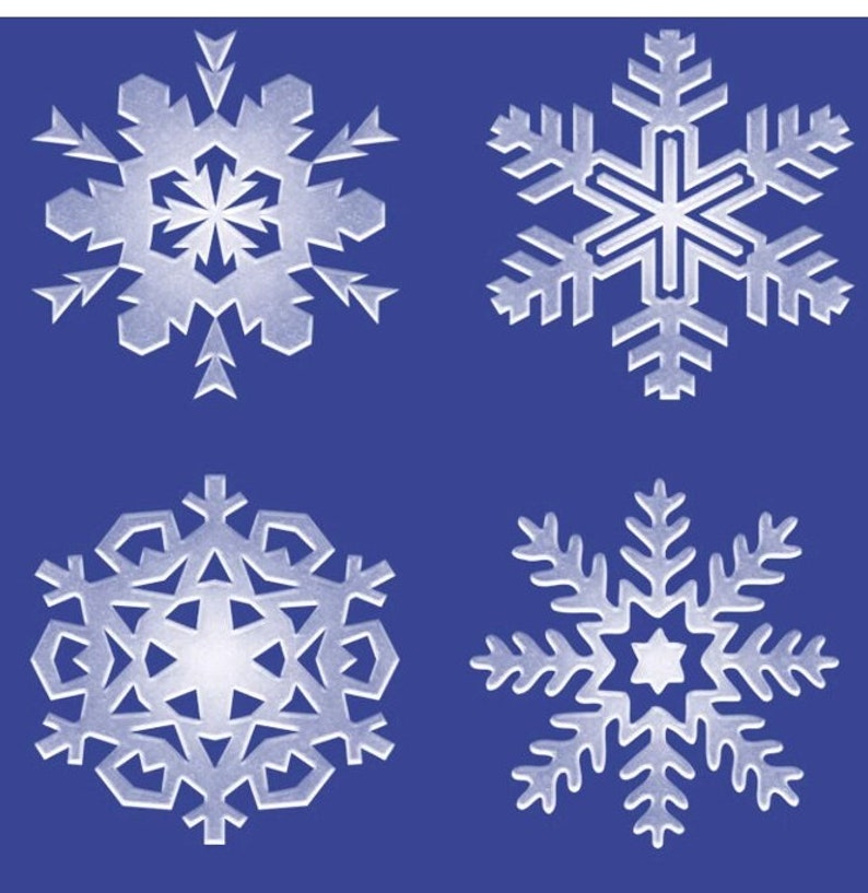 20 Snowflakes Brushes Procreate Snow Flake Brushes for