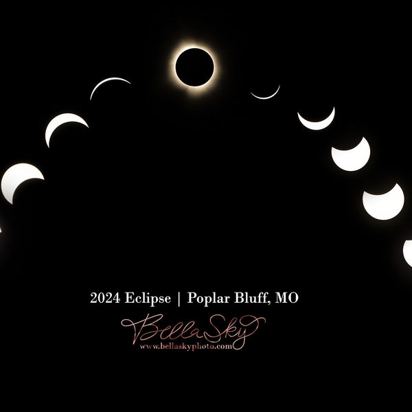 2024 solar eclipse art work by Bella Sky Photography