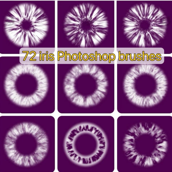 72 Eye Iris Photoshop Procreate Pinsel Iris Photoshop Stempel Eye Catch Lichtreflexion