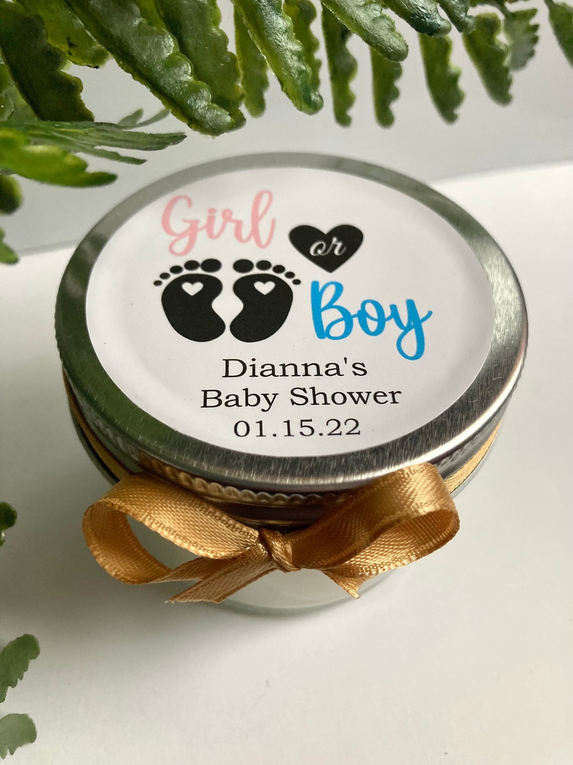 Baby Shower Candle Favors Candles for Baby Shower Gender Etsy