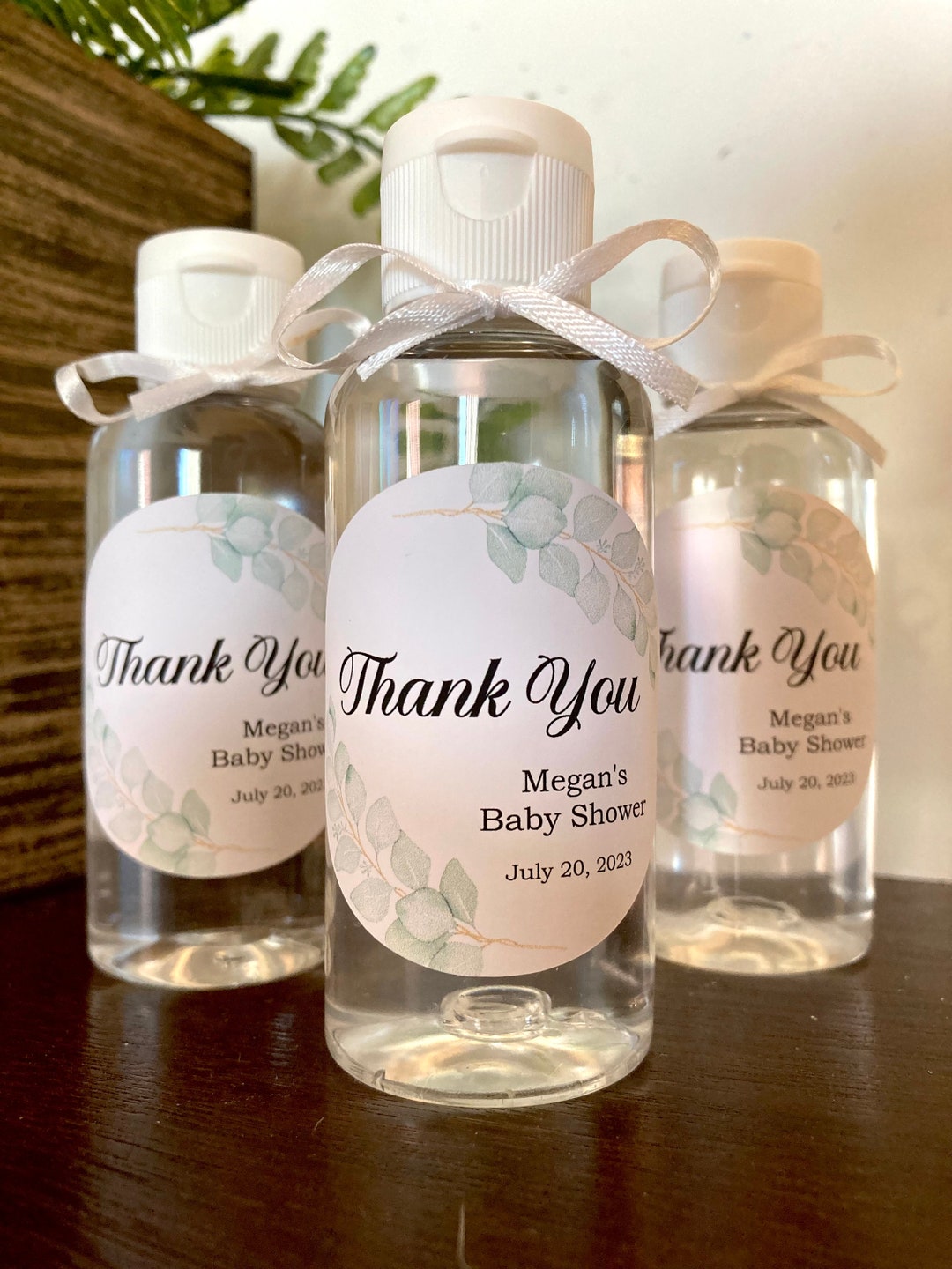 Personalized Baby Shower Favor Bottles EMPTY Custom Baby Shower Bottle