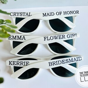 Bridal Party Sunglasses | Team Bride | Bridesmaid Glasses Gift | Groomsmen Gift Glasses | Bachelorette Party Sunglasses | Bridal Party Gifts