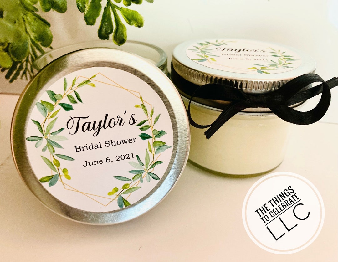 Candle Favors | Set of 12 | Personalized Wedding Candles | Wedding ...