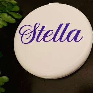 Bridal Party Mirror Gifts | Custom Name Mirror Gifts | Wedding Party Compact Mirrors | Pocket Mirror Gift | Personalized Compact Mirrors