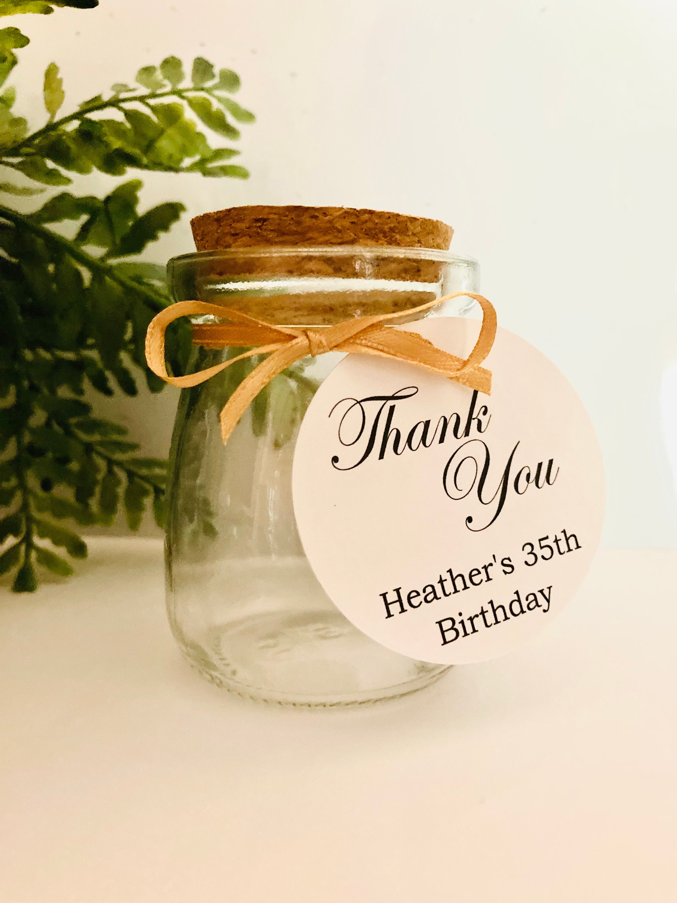Mini Cork Jars Birthday Mini Favor Jars Personalized Etsy