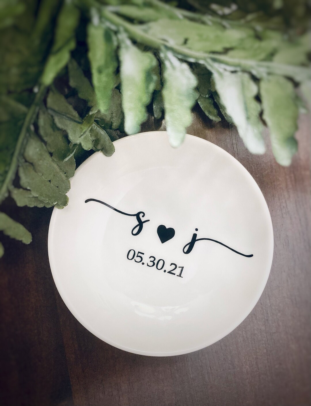 Personalized Wedding Ring Dish | Personalized Jewelry Dish | Engagement ...