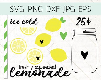 Lemon svg, Lemon svg Bundle, Lemonade svg, Lemonade svg Bundle, Summer svg, Lemon Decor, Cut files