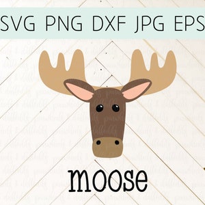 Woodland Animal svg png,Moose svg png, Woodland Nursery Decor, Woodland Animals Baby Shower, Baby Gift Nursery Decor, Woodland Clipart